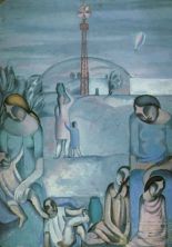 Haga click para ver la imagen ampliada 1923_07_figures in a landscape at ampurdan 1923.jpg